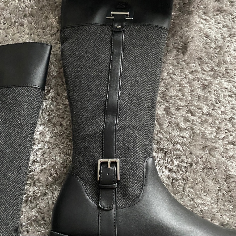 NEW IN BOX! Kendra Scott Herringbone Riding Winter Fall Boots - Size 10 - Picture 5 of 6